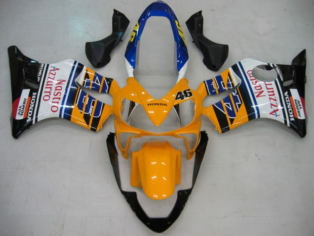 2004-2007 Yellow Blue White Black Nastro Azzurro Honda CBR600 F4i Motorcycle Fairings Australia