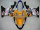 2004-2007 Yellow Blue White Black Nastro Azzurro Honda CBR600 F4i Motorcycle Fairings Australia