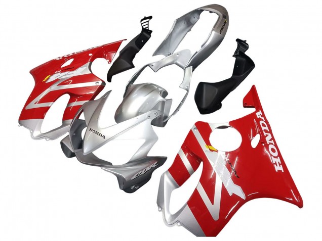 2004-2007 Silver Red Honda CBR600 F4i Motorcycle Fairings Australia