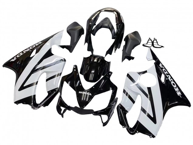 2004-2007 White Glossy Black Honda CBR600 F4i Motorcycle Fairings Australia