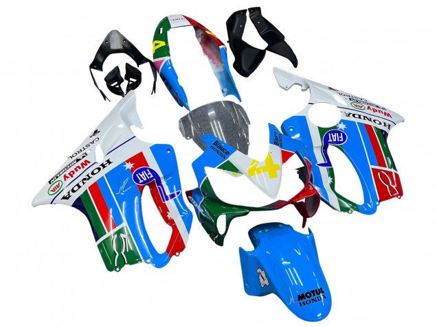 2004-2007 White Blue Green Red Honda CBR600 F4i Motorcycle Fairings Australia
