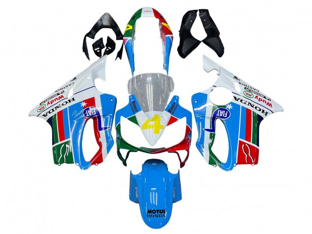 2004-2007 White Blue Green Red Honda CBR600 F4i Motorcycle Fairings Australia