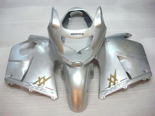 1996-2007 Silver Gold Honda CBR1100XX Blackbird Motorcycle Fairings Australia
