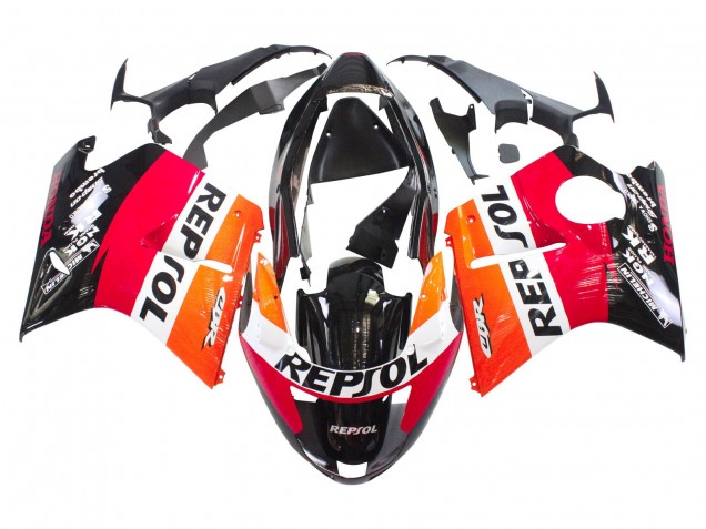 1996-2007 Orange White Red Glossy Black Repsol Honda CBR1100XX Blackbird Abs Motorcycle Fairings Australia