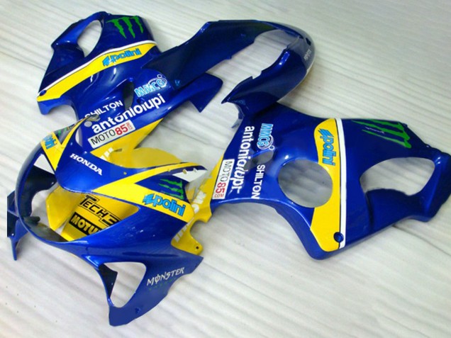 1999-2000 Blue Yellow Green Monster Honda CBR600 F4 Motorcycle Fairings Australia