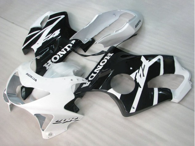 1999-2000 White Glossy Black Honda CBR600 F4 Motorcycle Fairings Australia