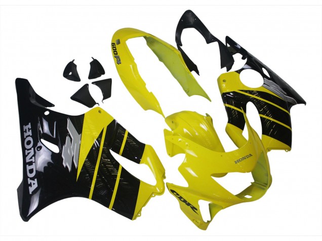 1999-2000 Yellow Glossy Black Honda CBR600 F4 Motorcycle Fairings Australia