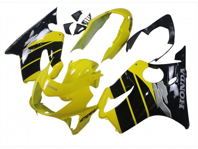 1999-2000 Yellow Glossy Black Honda CBR600 F4 Motorcycle Fairings Australia