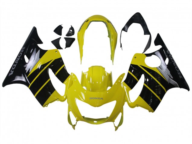 1999-2000 Yellow Glossy Black Honda CBR600 F4 Motorcycle Fairings Australia