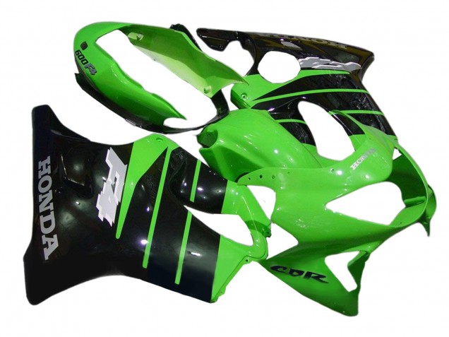 1999-2000 Green Glossy Black Honda CBR600 F4 Motorcycle Fairings Australia