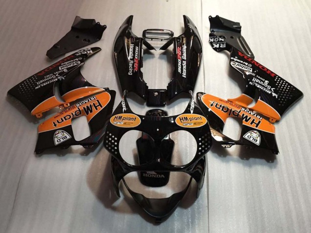 1992-1993 Glossy Black Orange Hm Plant Honda CBR900RR 893 Motorcycle Fairings Australia
