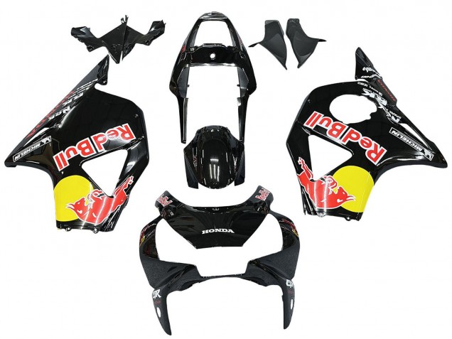 2002-2003 Glossy Black Yellow Red Bull Michelin Honda CBR900RR 954 Motorcycle Fairings Australia