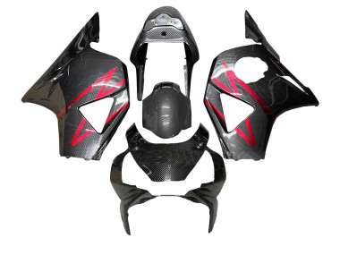 2002-2003 Black Carbon Fiber Red Stripe Honda CBR900RR 954 Motorcycle Fairings Australia