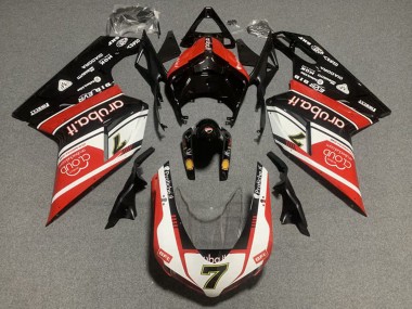 2007-2014 White Red Glossy Black Ducati 848/1098/1198 Motorcycle Fairing Kits Australia