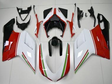 2007-2014 White Red Green Glossy Black Ducati 848/1098/1198 Motorcycle Fairings Australia