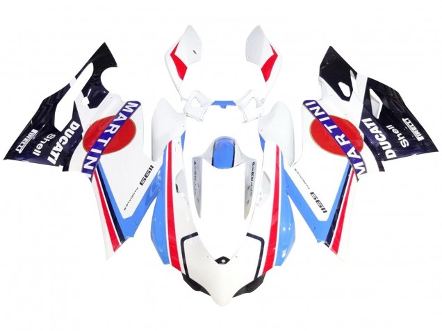 2011-2014 White Red Blue Glossy Black Martini Ducati 1199 Motorcycle Fairings Australia