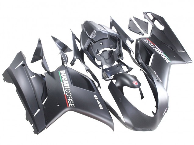 2007-2014 Matte Grey Ducati 848 Motorcycle Fairings Australia