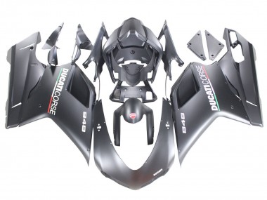 2007-2014 Matte Grey Ducati 848 Motorcycle Fairings Australia