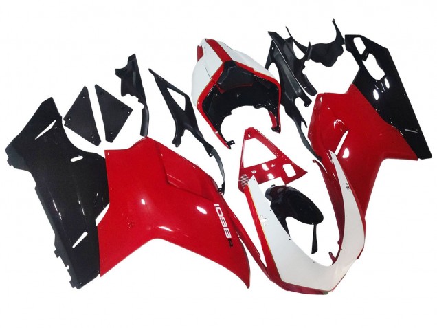 2007-2014 White Red Glossy Black Ducati 1098 Motorcycle Fairings Australia