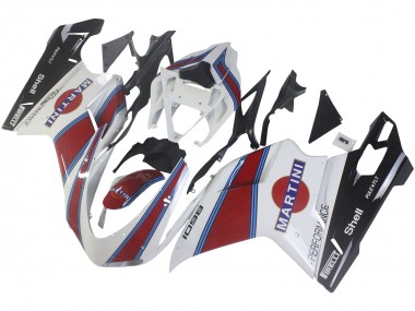 2007-2014 White Red Blue Glossy Black Martini Ducati 1098 Motorcycle Fairings Australia