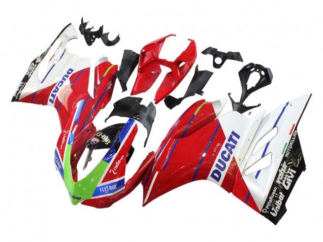 2011-2014 White Red Green Blue Glossy Black Flex-Box Ducati Panigale 899/1199 Motorcycle Fairings Australia