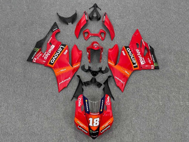 2011-2014 Red Orange Black Monster Lenovo 18 Ducati Panigale 899/1199 Motorcycle Fairings Australia