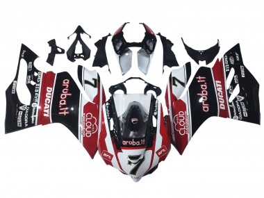 2011-2014 White Red Glossy Black Aruba.it 7 Ducati Panigale 899/1199 Motorcycle Fairings Australia