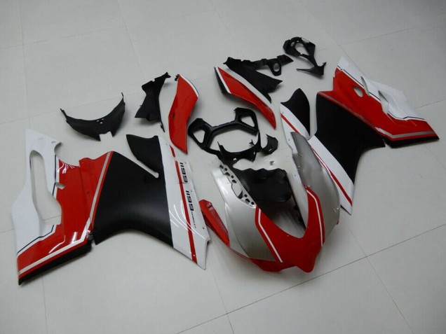 2011-2014 White Red Matte Black Ducati 1199 Motorcycle Fairings Australia