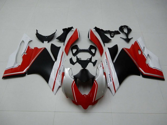 2011-2014 White Red Matte Black Ducati 1199 Motorcycle Fairings Australia