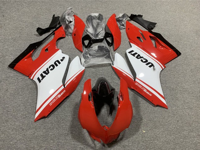 2011-2014 Red White Glossy Black Ducati 1199 Motorcycle Fairings Australia
