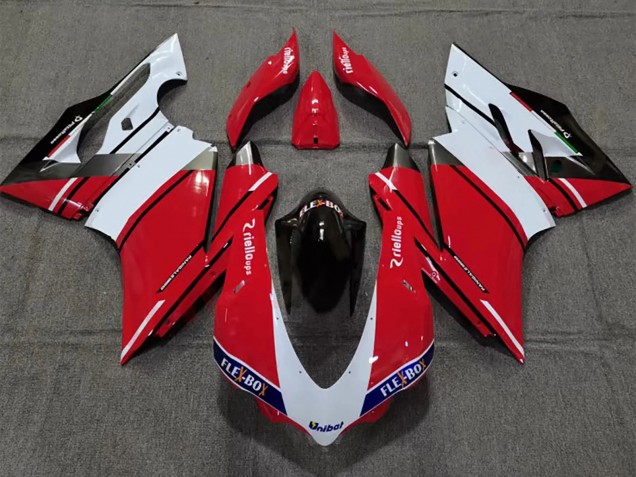 2015-2020 White Red Glossy Black Unibat Flex-Box Ducati 959/1299 Motorcycle Fairing Australia