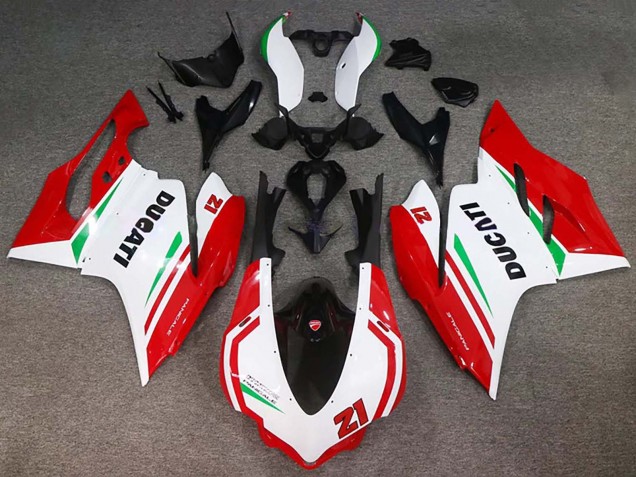 2015-2020 White Red Green Glossy Black 21 Ducati 959/1299 Motorcycle Fairings Australia