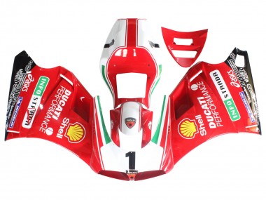 1993-2005 White Red Yellow Green Glossy Black Performance Ducati 748/916/996/998 Motorcycle Fairings Australia