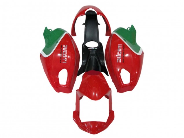 2008-2012 Red White Green Ducati Monster 696 796 1100 1100S Motorcycle Fairings Australia