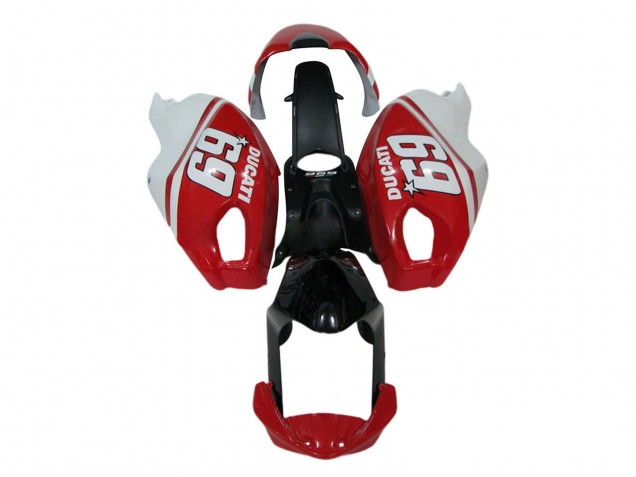 2008-2012 White Red Glossy Black 69 Ducati Monster 696 796 1100 1100S Motorcycle Fairings Australia