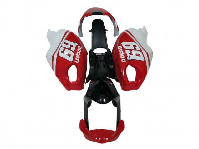 2008-2012 White Red Glossy Black 69 Ducati Monster 696 796 1100 1100S Motorcycle Fairings Australia