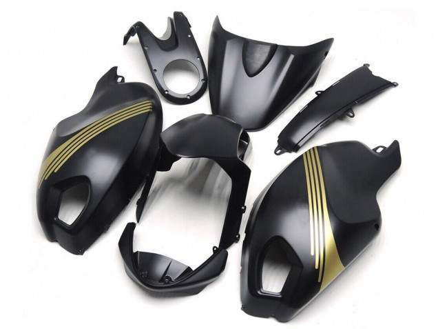 2008-2012 Matte Black Gold Ducati Monster 696 796 1100 1100S Motorcycle Fairings Australia