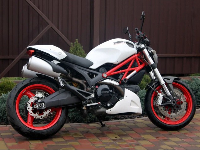 2008-2012 White Ducati Monster 696 796 1100 1100S Motorcycle Fairings Australia