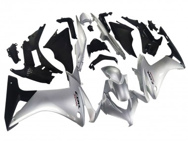 2013-2015 Silver Glossy Black Honda CBR500R Motorcycle Fairing Australia