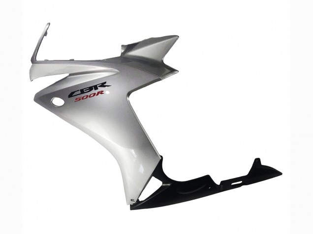 2013-2015 Silver Glossy Black Honda CBR500R Motorcycle Fairing Australia