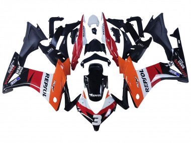 2013-2015 Orange White Red Glossy Black Repsol 3 Honda CBR500R Motorcycle Fairings Australia