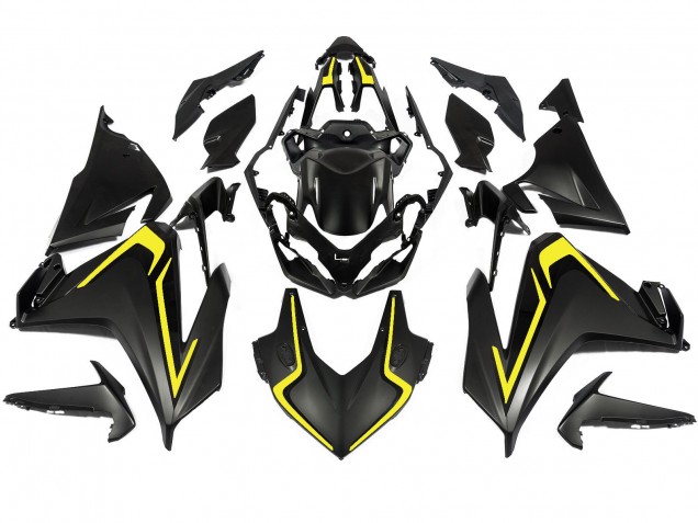 2022-2023 Matte Black Yellow Honda CBR500R Motorcycle Fairings Australia