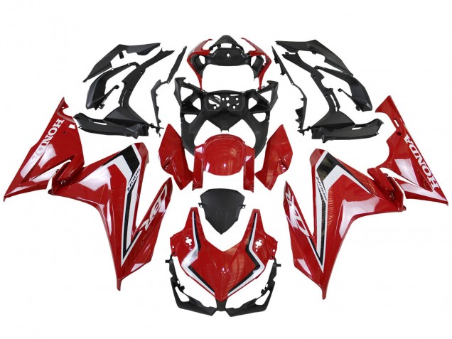 2022-2023 Red White Black Honda CBR500R Motorcycle Fairings Australia