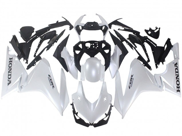 2022-2023 Pearl White Honda CBR500R Motorcycle Fairings Australia