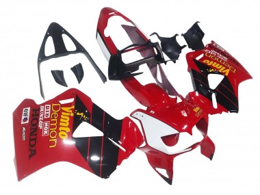 1998-2001 Red White Glossy Black Vimto Honda VFR 800 Motorcycle Fairings Australia