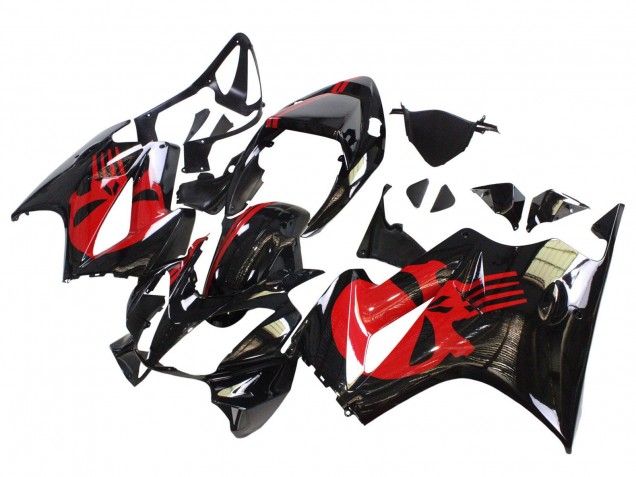 2002-2013 Glossy Black Red Honda VFR 800 Motorcycle Fairings Australia