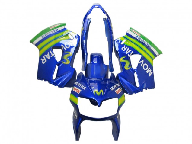 2002-2013 Blue Green White MoviStar Castrol Honda VFR 800 Motorcycle Fairings Australia