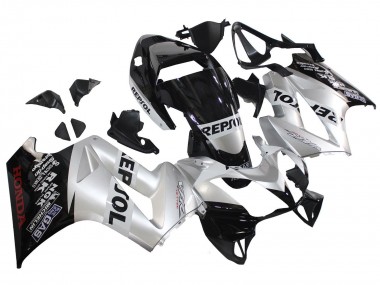 2002-2013 Silver Glossy Black Repsol Honda VFR 800 Motorcycle Fairings Australia