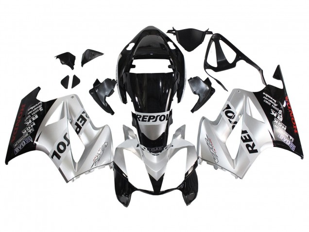 2002-2013 Silver Glossy Black Repsol Honda VFR 800 Motorcycle Fairings Australia