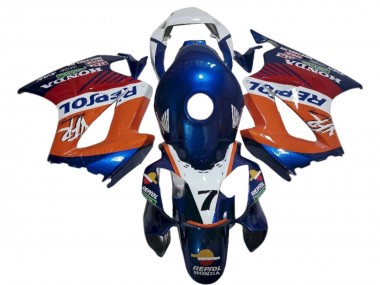 2002-2013 White Orange Blue Repsol Honda VFR 800 Motorcycle Fairings Australia